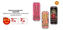 Coccinelle Express Boisson énergisante monster offre