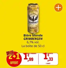 Coccinelle Express Bière blonde grimbergen offre