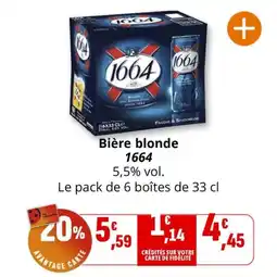 Coccinelle Express Bière blonde 1664 offre