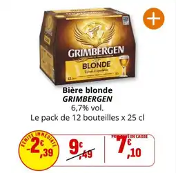 Coccinelle Express Bière blonde grimbergen offre