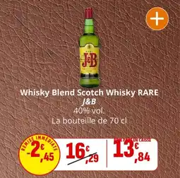 Coccinelle Express Whisky blend scotch whisky rare j&b offre