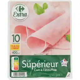 Carrefour CARREFOUR EXTRA Jambon Supérieur Maxi Format offre