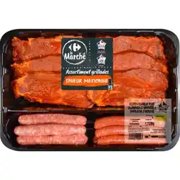 Carrefour CARREFOUR LE MARCHÉ Assortiment de grillades saveur mexicaine offre