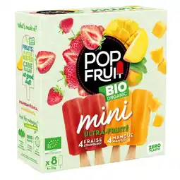 Carrefour POP FRUIT Glaces Bio organic offre