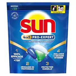 Carrefour SUN Capsules pour lave-vaisselle offre