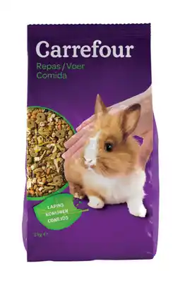 Carrefour CARREFOUR SUR TOUS LES REPAS POUR LAPIN offre