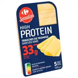 Carrefour CARREFOUR SENSATION Tranches de fromage High Protein offre