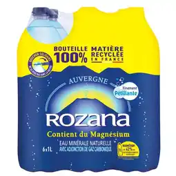 Carrefour ROZANA Eau minérale naturelle gazeuse offre