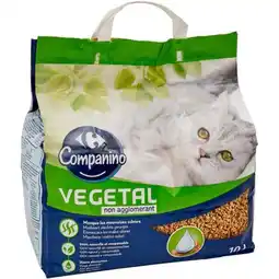 Carrefour CARREFOUR COMPANINO Litière végétale pour chats Non Agglomerant offre