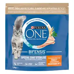 Carrefour PURINA ONE Croquettes spécial chat stérilisé offre