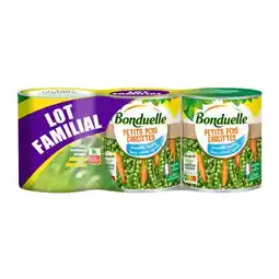 Carrefour Market BONDUELLE Petits pois Carottes Lot Familial offre