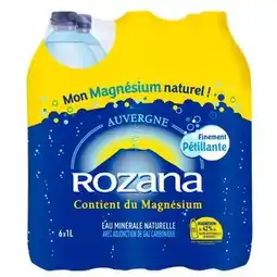 Carrefour Market ROZANA Eau minérale naturelle gazeuse offre