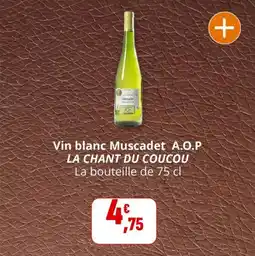 Coccinelle Express Vin blanc muscadet a.o.p la chant du coucou offre
