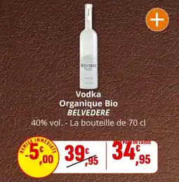 Coccinelle Express Vodka organique bio belvedere offre