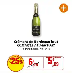 Coccinelle Express Crémant de bordeaux brut comtesse de saint-pey offre