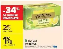 Carrefour Twinings - the vert offre