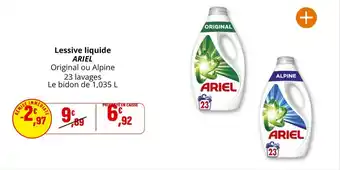 Coccinelle Express Lessive liquide ARIEL offre