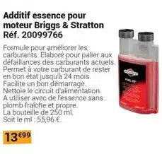 Gamm vert Essence - additif pour moteur briggs & stratton offre