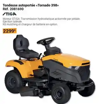 Gamm vert Tornado - tondeuse autoportee 398 offre