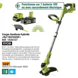 Gamm vert Ryobi - coupe-bordures hybride offre