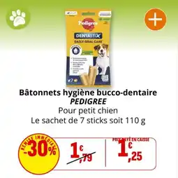 Coccinelle Express Bâtonnets hygiène bucco-dentaire pedigree offre