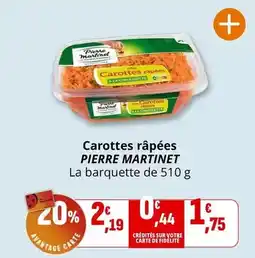 Coccinelle Supermarché Pierre martinet - carottes râpées offre