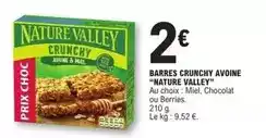 E.Leclerc Nature valley - barres crunchy avoine offre