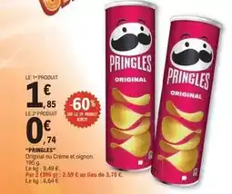 E.Leclerc Pringles - original ou crème et oignon offre
