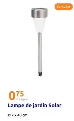 Action Solar - lampe de jardin offre