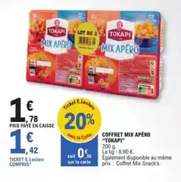 E.Leclerc Tokapi - coffret mix apero offre