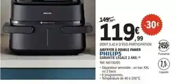 E.Leclerc Philips - airfryer adulte panier garbante ecale 2 ans offre