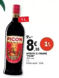 E.Leclerc Picon - apéritif à l'orange offre
