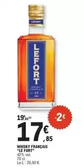 E.Leclerc Lefort - whisky français offre