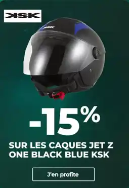 Feu Vert Sur les caques jet z one black blue ksk offre