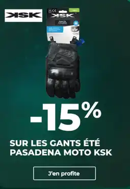 Feu Vert Sur les gants été pasadena moto ksk offre