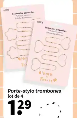 Wibra Porte-stylo trombones offre