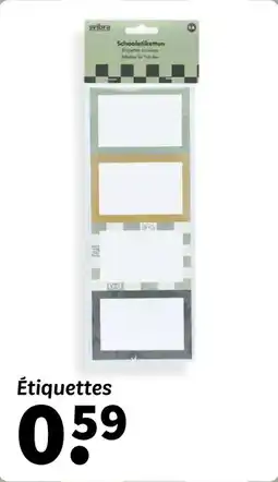 Wibra Étiquettes offre