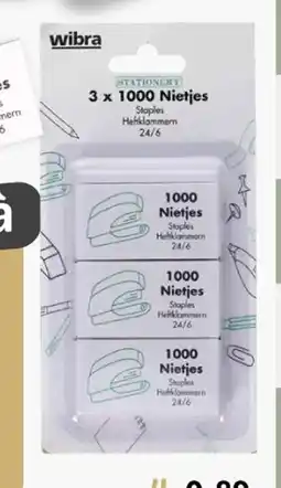 Wibra Agrafes offre