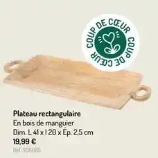 Dim - plateau rectangulaire