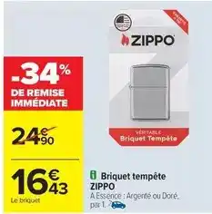 Carrefour Essence - briquet tempête offre