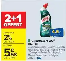 Carrefour Harpic - gel nettoyant wc offre