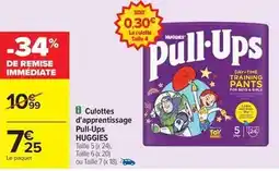 Carrefour Huggies - culottes d'apprentissage pull-ups offre