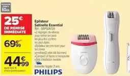 Carrefour Facile - epilateur satirnelle essential offre