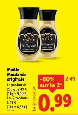 Lidl Maille Moutarde originale offre