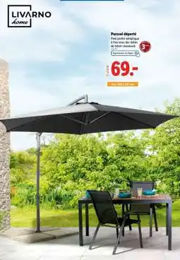 Lidl Parasol déporté offre
