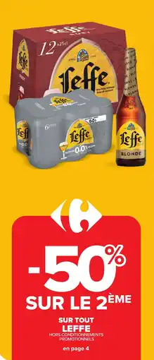 Carrefour Market LEFFE Sur tout offre