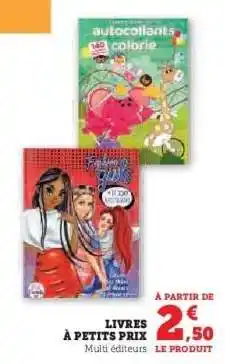 Super U LIVRES À PETITS PRIX offre