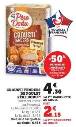 Hyper U Crousti Tenders De Poulet Père Dodu offre