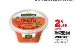 Hyper U Tartinable de Tomates Confites offre