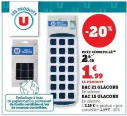 Hyper U BAC 21 GLACONS offre